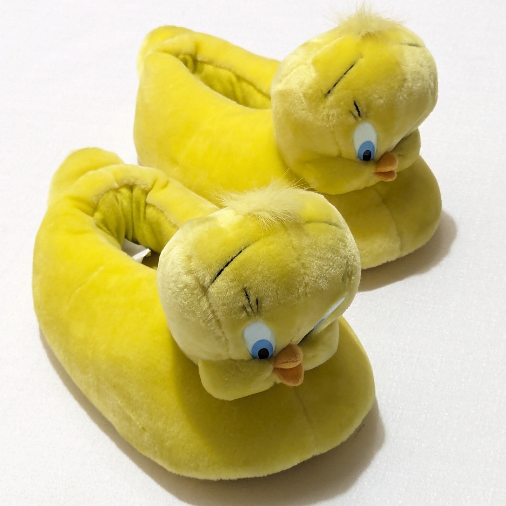 Warner Bros. Looney Tunes Yellow Plush Slippers